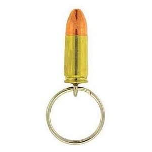 9mm Luger Bullet Keychain Brass 