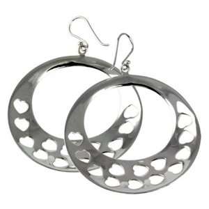   earring 925 Sterling Silver trend heart SDO062 SilberDream Jewelry