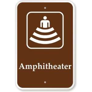  Amphitheater (with Graphic) Aluminum Sign, 18 x 12 