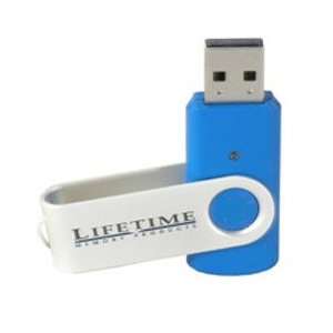 Lifetime Memory Products USB 2.0 QuickStick Swivel Flash 