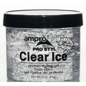  Ampro Clear Ice Gel Protein Styling Gel Ultra Hold Case 
