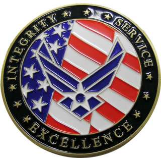 Fuerza aérea de Estados Unidos con referencia a moneda del desafío 