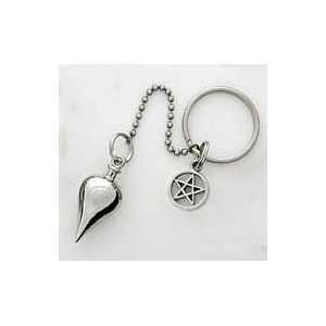  Pentagram Charm Keyring Pendulum 