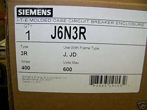 Siemens 400amp 350a 600v N3R circuit breaker enclosure  