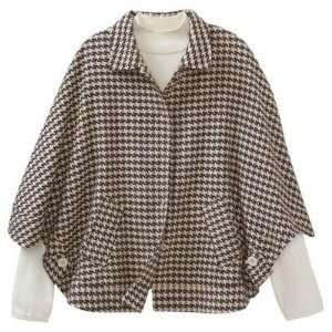   Womens Houndstooth Excursions Cape Black/White L/XL 