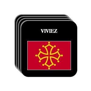  Midi Pyrenees   VIVIEZ Set of 4 Mini Mousepad Coasters 