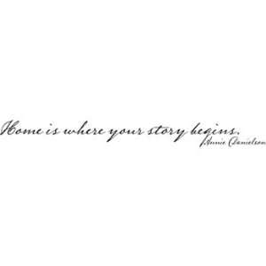 Home is where your story begins Walligraphy  Kitchen 