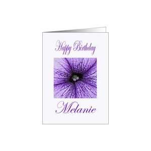  Melanie Happy Birthday Purple Blossom Card Health 