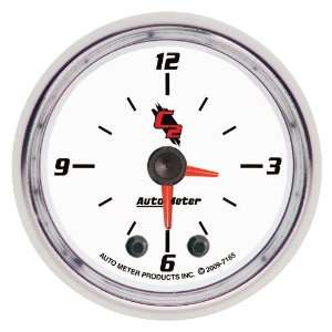  Auto Meter 7185 C2 2 Analog Illuminated Clock Gauge Automotive