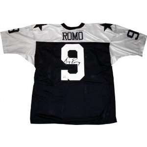  Tony Romo Dallas Cowboys Autographed Throwback Blue Star 