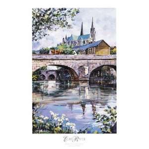  Eure River by Robert Schaar. Size 24 inches width by 36 