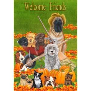  Furry Friends   Welcome Friends   Large Size 28 Inch X 40 