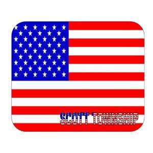 US Flag   Scott Township, Pennsylvania (PA) Mouse Pad 