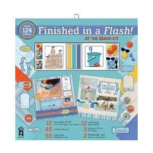  New   Finished In A Flash Page Kit 12X12   At The Beach by 