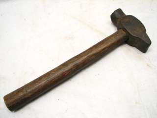 ANTIQUE BLACKSMITH HAND FORGED FORMING HAMMER TOOL  