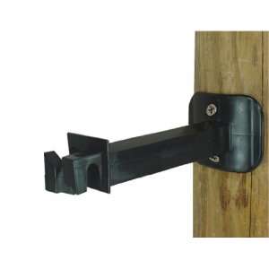   Electric Fence Insulator for Wood Post   Black