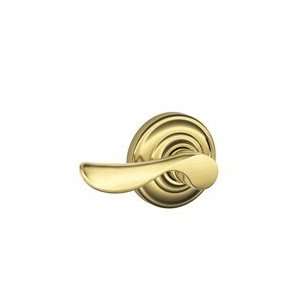  F10 605 Bright Brass Passage Champagne Style Lever with Andover Rose