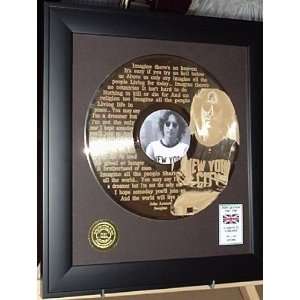  Imagine Gold LP Record Limited Edition Collectible
