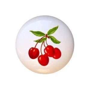  Vintage look Cherry Bunch Cherries Retro Drawer Pull Knob 