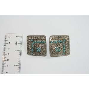  Vintage Costume Jewelry   Indian like earrings with 