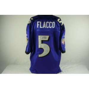 Ravens Joe Flacco Signed Authentic Home Jersey Jsa   Autographed NFL 