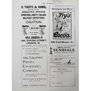   Cocoa 1902 Advertisement Sundials Sporting Tailor