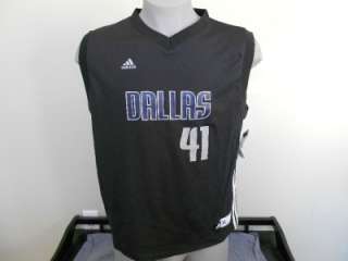   Dirk Nowitzki MAVERICKS YOUTH Large L Adidas Rev30 Jersey AiQ  