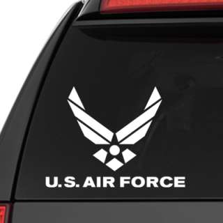 US Air Force Decal   USAF Wings Sticker   Military  