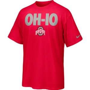  Ohio State Buckeyes Nike Red Rise and Roar Basketball T 