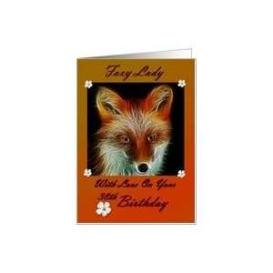  Birthday  38th / For Her / Foxy Lady Card Toys & Games