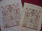 friendship tribute antique sampler style counted cross stitch chart 