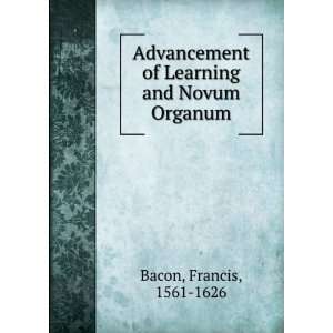   and Novum Organum Francis, 1561 1626 Bacon  Books