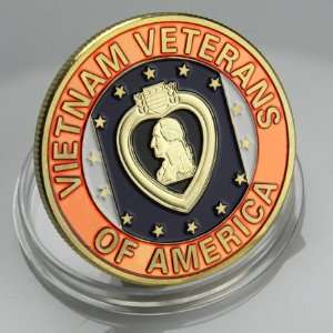 Vietnam Veterans of US Colorized Challenge Coin 488