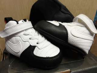 Nike AJF 12 Air Jordan Force White Black Soft Bottom Crib Shoes Size 4 