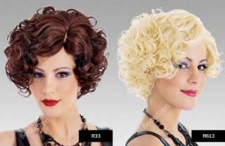 NEW RISQUE Full Wig Spiral Curls Bob VIVID Color Choice  