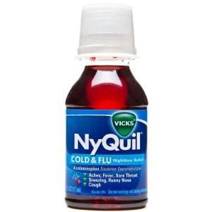  Vicks  Nyquil Cold & Flu, Cherry, 8oz Health & Personal 