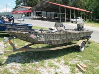 2004 G3 1652 Side Console Flat Bottom with 40 hp Yamaha Engine and 