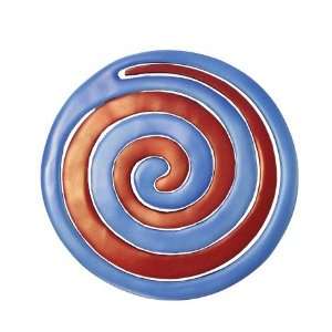  Anodize Aluminum Two Piece Trivet   Snail Red and Blue 