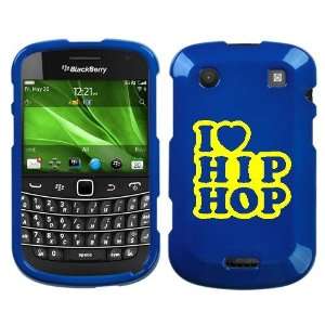   9930 YELLOW I LOVE HIP HOP ON BLUE HARD CASE COVER 