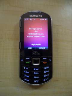 Samsung SPH M570 Restore   Black (Virgin Mobile) Cellular Phone CLEAN 