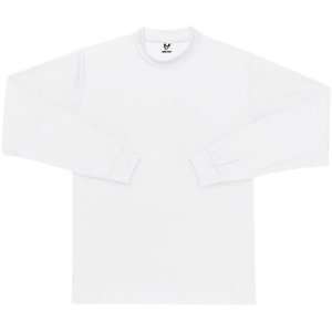   Five Long Sleeve Mock Turtleneck Shirts WHITE A3XL