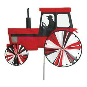 Large Modern Tractor Red   Accent Spinners for Gardens, SunTex Made 