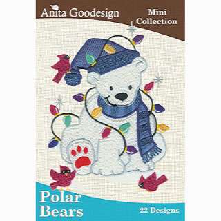 Anita Goodesign Embroidery Designs CD POLAR BEARS  