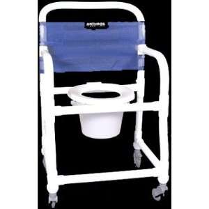 Anthros Medical C2100 4P Pvc 21 W Fixed Arm Shower/Commode 4 Casters