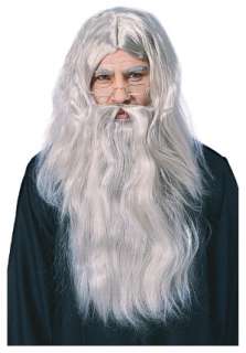 Harry Potter Headmaster Albus Dumbledore Gray Wig with center part 