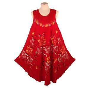 NEW BRUSH PAINT SUN DRESS/BEACH COVER UP ONE SIZE fits L/1X/2X Made in 