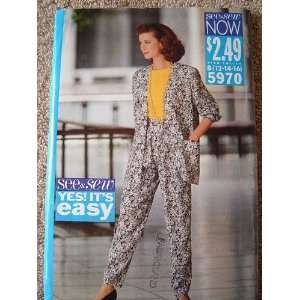    14 16 SEE & SEW SEWING PATTERN #5970 BY BUTTERICK RATED VERY EASY