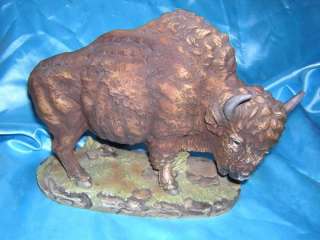 Fine Porcelain Bisque Buffalo Bison Figurine Andrea  