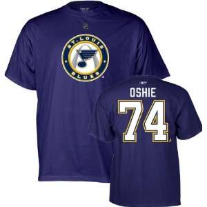  TJ Oshie Reebok Navy Name and Number St. Louis Blues T Shirt 