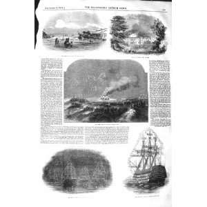    1843 ROYAL YACHT MOUNT EDGECUMBE HOE PLYMOUTH SHIPS
